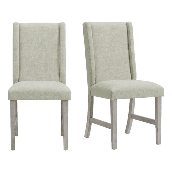 Picket House Furnishings Holmes Dining Side Chair with Heirloom Fabric in White