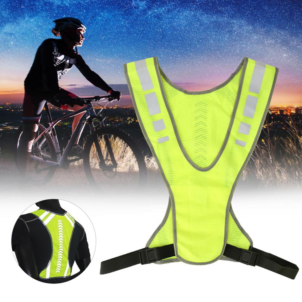 Outdoor Reflective Safety Vest High Visibility Running Cycling Gear Night Sports 