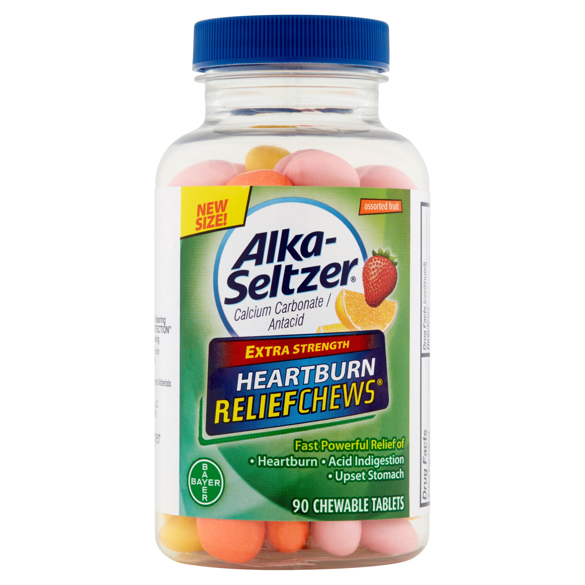 Bayer Alka-Seltzer ReliefChews Calcium Carbonate/Antacid Heartburn ...