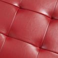 thumbnail image 4 of Ottoman Rachel avec rangement en Simili Cuir Rouge, 4 of 5