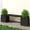 Black, variant on HDPE 2-in-1 Outdoor Bench with Flower Boxes, Open-Bottom Planter, Garden Patio Seating, 71 in W, Brown