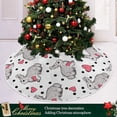 thumbnail image 6 of FMSHPON Easter Happy Easter Cute Bunny Xmas Christmas Tree Skirt Stand Mat for Holiday Party Decoration Indoor Outdoor 48 inches, 6 of 6