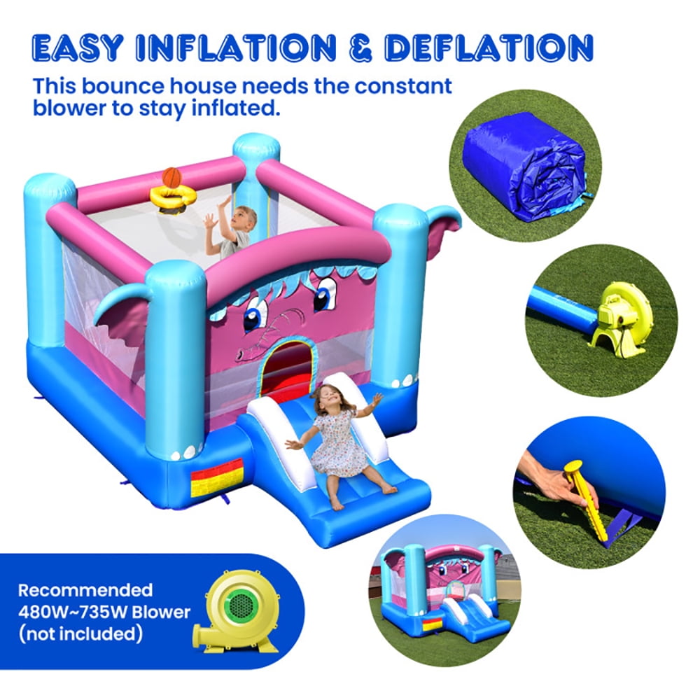 Aimee Lii 3-in-1 Princess Theme Inflatable Castle without Blower, Kids Bounce House, Playhouse for Kids Outdoor Aimee Lii 3-in-1 Princess Theme Inflatable Castle without Blower, Kids Bounce House, Playhouse for Kids Outdoor