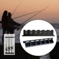 thumbnail image 2 of 6 Slots Fishing Rod Holder Vertical Mount Rack Vertical Mount for Garage Door Black, 2 of 8