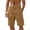 C1-Coffee, variant on Mens Gym Shorts with Zipper Pockets Knee Length Shorts Drawstring Bottoms Big and Tall Summer Clothes 3XL