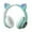 Green, variant on Rirool Cat Ear Bluetooth Headphones for Kids Girls - Wireless Headset w/Mic, 94dB Volume Limit, LED Lights, Foldable, for School/Travel Blue