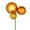 Antique Gold, variant on Vickerman 18" Champagne Ball Ornament Christmas Pick, Set of 3