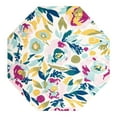 thumbnail image 3 of Unique Loom Bloom Collection Area Rug - Hyacinth (7' Octagon White/Light Blue), 3 of 7