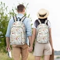 thumbnail image 6 of Balery Wildflower Watercolor Vintage Canvas Backpack for Men and Women - Large Capacity, Durable Travel Laptop Bag for School, Work, Hiking, and Outdoor Activities, 6 of 7