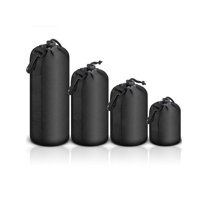 4X Lens Pouch Set Lens Case Bag for Canon Nikon Sony Panasonic Pentax Olympus Fuji Leica Sigma Tamron DSLR Camera Lens - Size: Small, Medium, Large and Extra Large