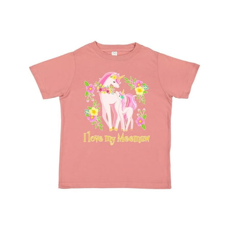 

Inktastic I Love My Meemaw Unicorn with Pink and Yellow Flowers Gift Toddler Boy or Toddler Girl T-Shirt