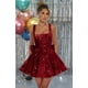 thumbnail image 4 of Vestido de bienvenida Dessiny talla grande con lentejuelas azul océano US16W, 4 of 6