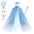 thumbnail image 2 of Fedio Princess Cape Set 7 piezas Capa de princesa para niñas con corona de tiara, varita d Fedio Fedio, 2 of 2