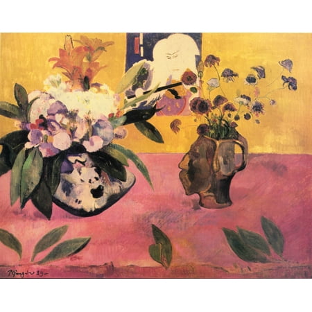 - Framed Art for Your Wall Gauguin, Paul - Still Life with Japanese Print 10 x 13 Frame