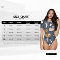 thumbnail image 5 of KLL Women 's Crew Neck Bodysuit Jumpsuits Llama and Cactus Print Short onesies Stretch T Shirts, 5 of 7