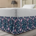 thumbnail image 1 of Bird Bed Skirt, Cartoon Abstract Pattern with Avian Animals and Polka Dots Illustration, Elastic Bedskirt Dust Ruffle Wrap Around for Bedding Decor, 4 Sizes, Multicolor, by Ambesonne, 1 of 2