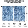 thumbnail image 2 of Blackout Kids Curtains,Paisley Pattern Childrens Insulated Curtains Set Of 2,Bedroom Essentials,Toddler Room Decor 42"x54"(106x137cm), 2 of 4