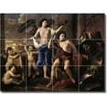 thumbnail image 1 of Ceramic Tile Mural-Nicholas Poussin Religious Custom Tile Mural 15. 24" w x 18" h using (12) 6 x 6 ceramic tiles, 1 of 3