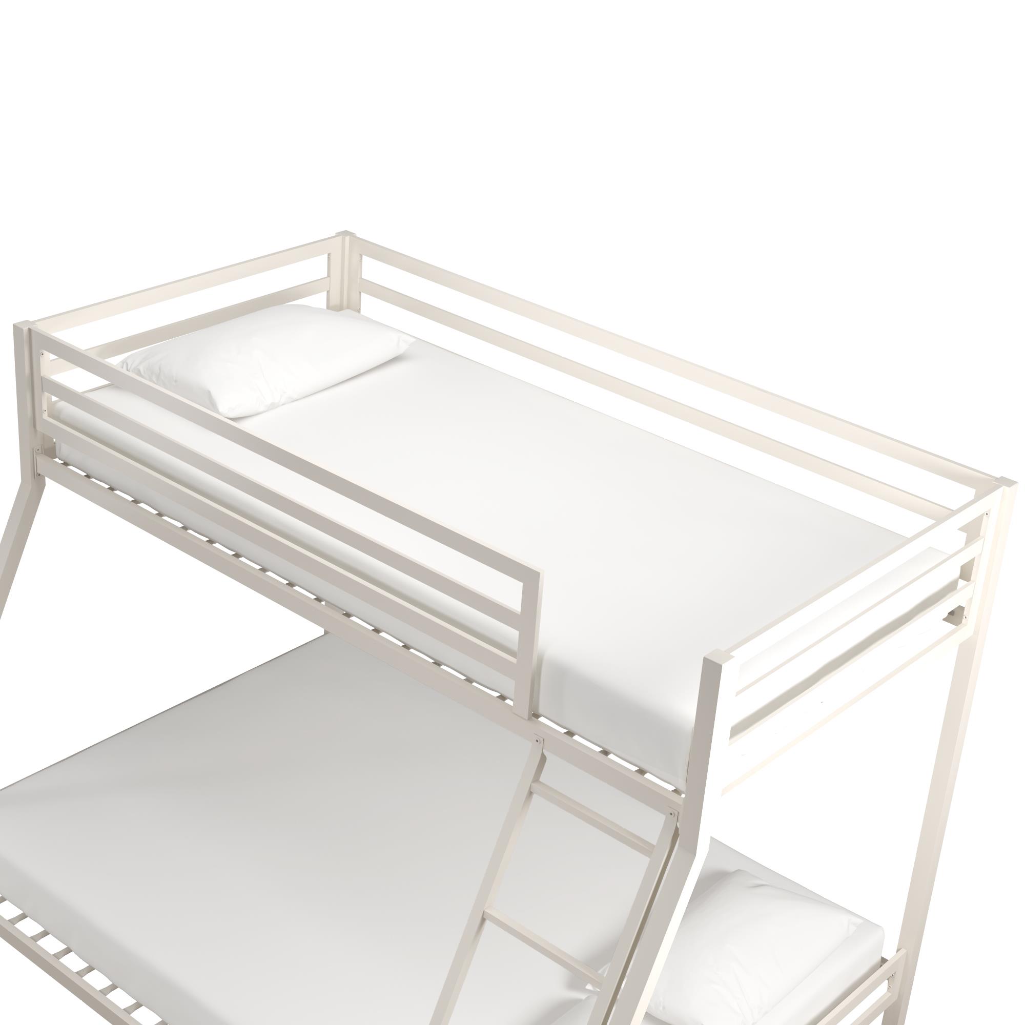 Mainstays Premium Twin over Full Metal Bunk Bed, Off White - image 6 of 13