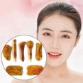 thumbnail image 3 of 7pcs Natural Resin Amber Massage Scraping for Face Neck Gua Sha Scraper Therapy, 3 of 5