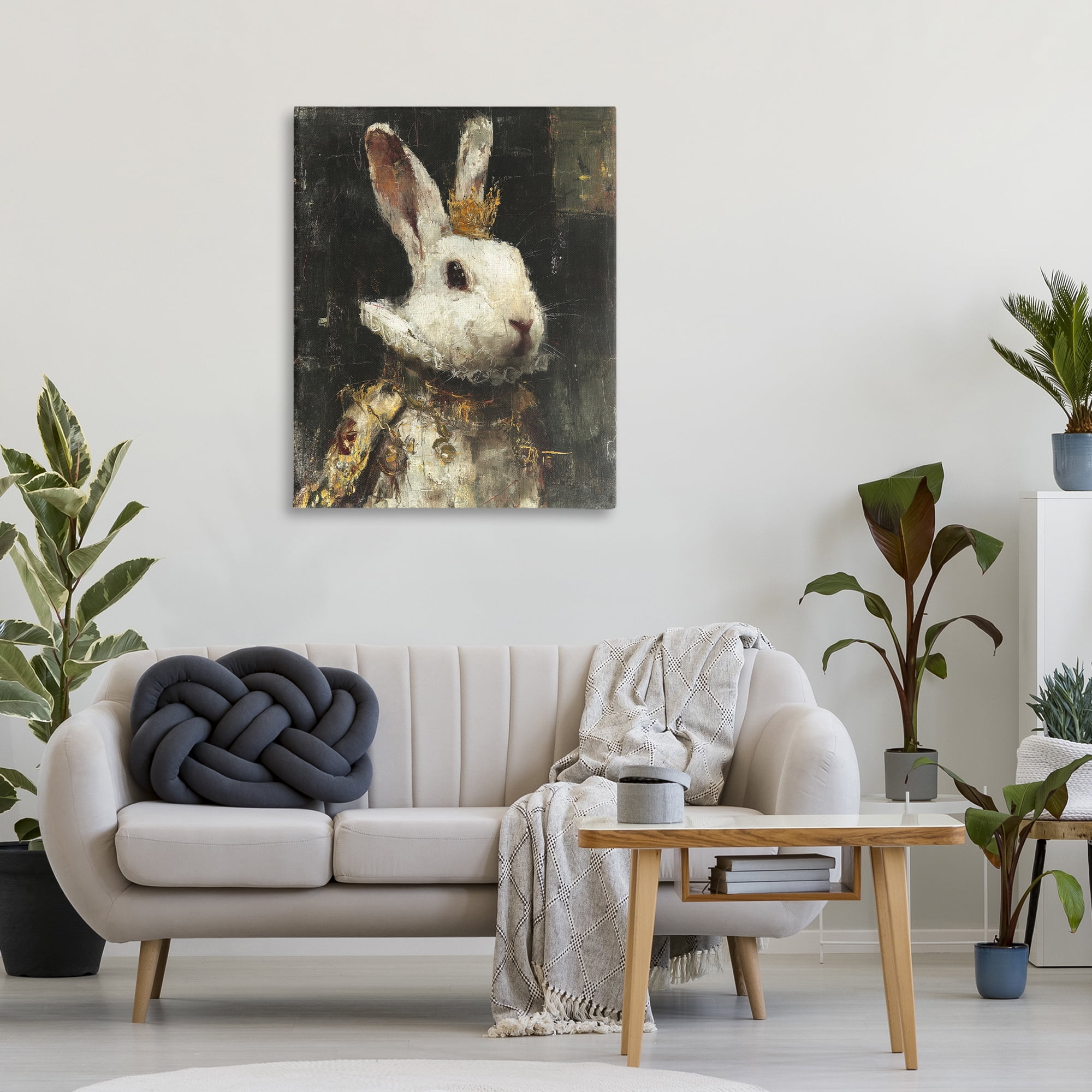 Stupell Industries Regal Hare Portrait Canvas Wall Art, design by Svetlana Aleynikova