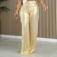 thumbnail image 2 of REORIAFEE Sparkly Pants for Women Straight Leg Palazzo Pants Shiny High Waisted Casual Pants Lightweight Baggy Stretchy Slacks 2024 Trending Fashion Clothing, 2 of 6