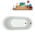 thumbnail image 4 of 59" Streamline N280ORB Soaking Freestanding Tub and Tray With Internal Drain, 4 of 8
