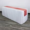 thumbnail image 2 of Your Chair Covers - Coral 14 x 108 Inch Satin Table Runner for Restaurants, Weddings, Dinner or Birthday Parties, 2 of 2