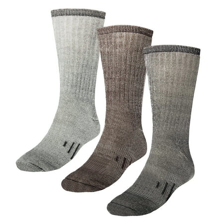 3 Pairs Thermal 80% Merino Wool Socks Thermal Hiking Crew Winter Men’s (Best Hiking Socks For Blisters)