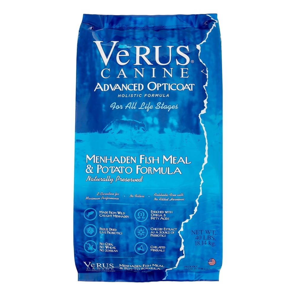 Verus Advanced Opticoat Fish Meal & Potato Recipe Dry Dog Food, 40 lb