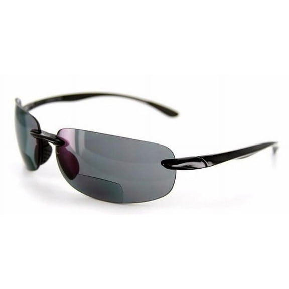 "Oahu Sun" Bifocal Sunglasses Color: Black w/ Smoke Lens, Power: 1.5