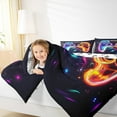 thumbnail image 4 of Homewish Colorful Game Console Bedding Comforter Set,Gamer Gaming Twin Comforter Sets,Multicolor Starry Sky Bedding Set For Boys,Breathable Bedroom Decorative Reversible,2pcs, 4 of 8