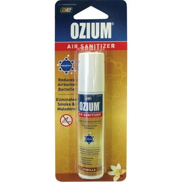 Ozium Smoke & Odor Eliminator Car & Home Air Sanitizer / Freshener 0.8oz VANILLA