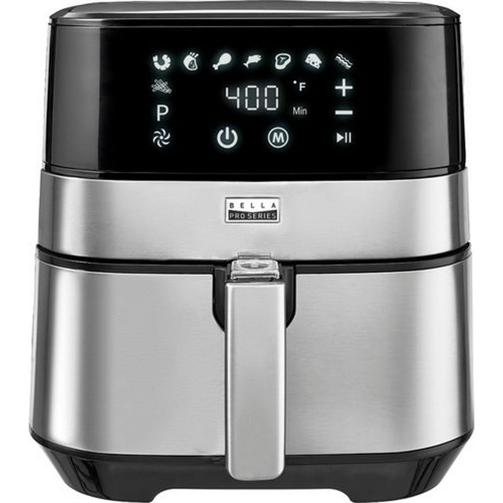 Bella - Pro Series 5.3 qt. Digital Air Fryer - Stainless Steel