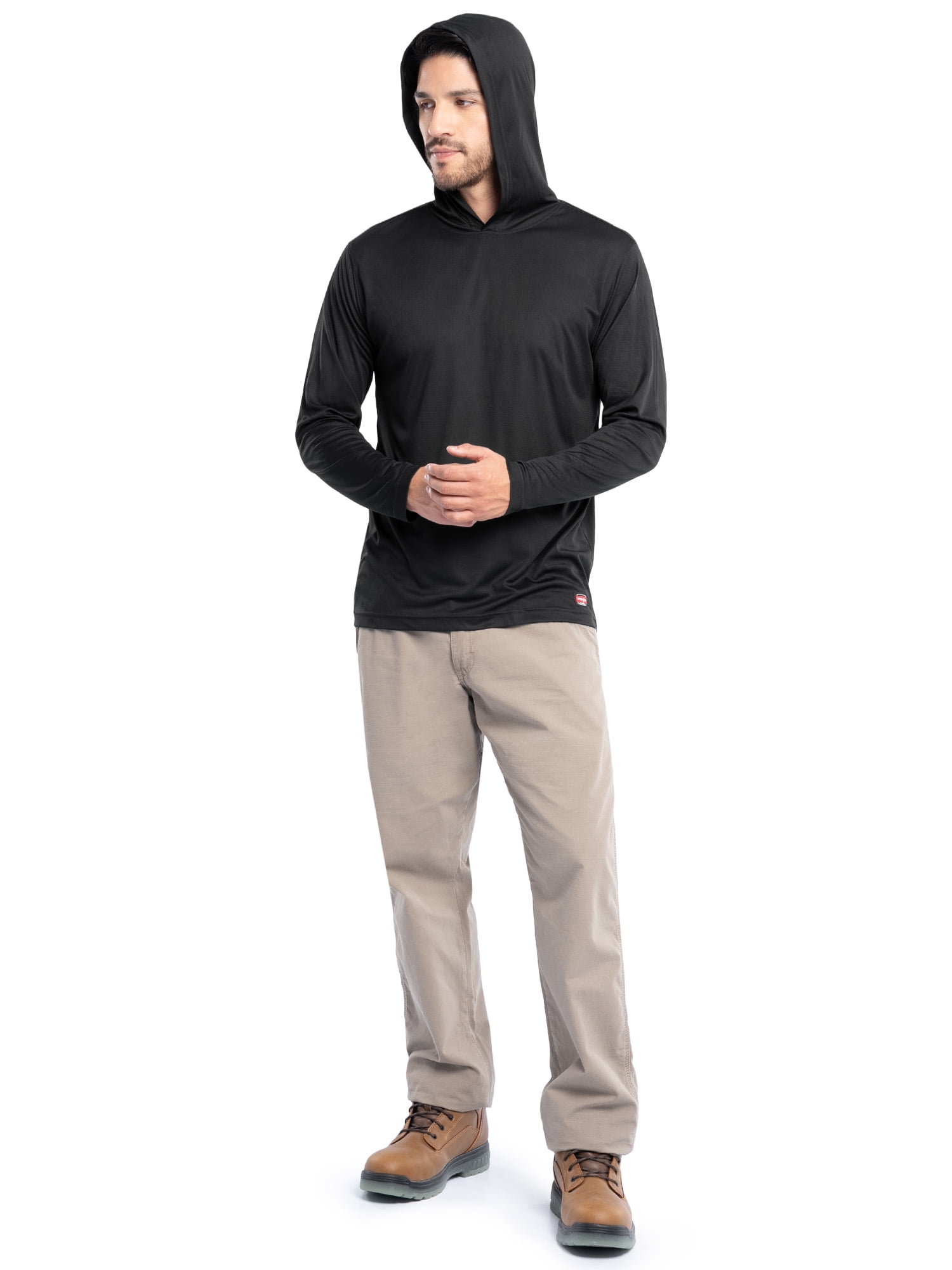 Wrangler Workwear Men’s Performance Knit Ripstop Hoodie with Sun Protection, Size S-3XL