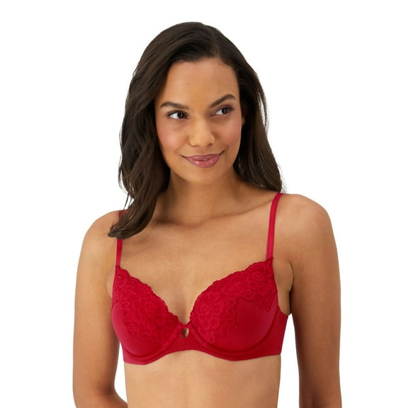 Maidenform® Comfort Devotion Your Lift™ Underwire Bra DM1195 Color: Impulse Red Size: 38 D