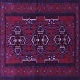 thumbnail image 1 of Ahgly Company Indoor Square Persian Purple Traditional Area Rugs, 8' Square, 1 of 4