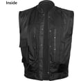 thumbnail image 5 of Defy SOA Cowhide Leather Vest, Biker Collar Style Jacket with Pockets, Black, S, 5 of 5