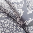 thumbnail image 5 of Home Essence Adela 7 Piece Cotton Printed Comforter Set, Gray, Queen, 5 of 7