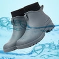 thumbnail image 3 of Mepaouo Women's Rain Boots Waterproof Rubber Stretch Ankle Rainboots Slip on Garden Work Shoes(Grey,8), 3 of 6