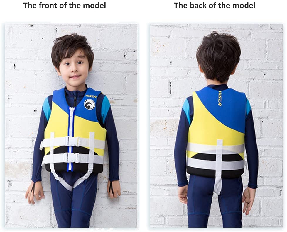 Gilet De Natation Enfant - Aide à La Flottabilité 0-12 Ans - Néoprène Et EPE, Sangle D'entrejambe Réglable - Apprentissage Sécurisé - 7