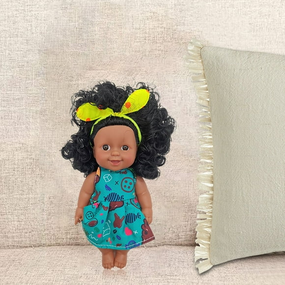 Cameland Black Enamel Doll 7-inch Mini Black Enamel Doll Children's Toy