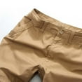 thumbnail image 4 of Birdeem Mens Solid Multi-Pocket Washed Overalls Outdoor Casual Pants Trousers, 4 of 10
