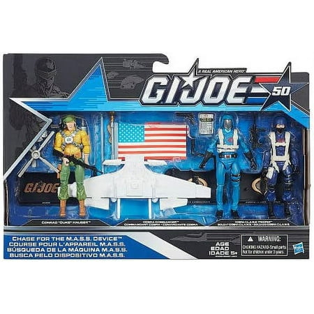 G.I. Joe, 50th Anniversary, Chase for the MASS Device Action Figure Set [Duke, Cobra Commander, and Cobra CLAWS Trooper], 3.75 Inches
