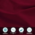 thumbnail image 5 of Superior Egyptian Cotton 400 Thread Count Deep Pocket Sheet Set, Full Size, Burgundy, 5 of 9