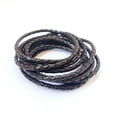 thumbnail image 4 of Braided Genuine Leather Cord 4 mm Round 1.1 Yards - Folded Bolo Real Leather Strap for Bracelet, Necklace, Bolo Tie, Craft and Jewelry Making, 4 of 8