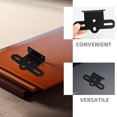 thumbnail image 3 of CRILSTYLEO 2Pcs Rear Bike Reflector Aluminum Alloy Black Bicycle Accessories Minimalist Design, 3 of 8