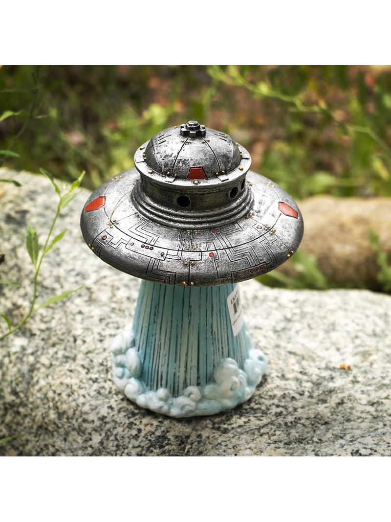 Flying Saucer Spaceship UFO Alien Craft Taking Off Backflow