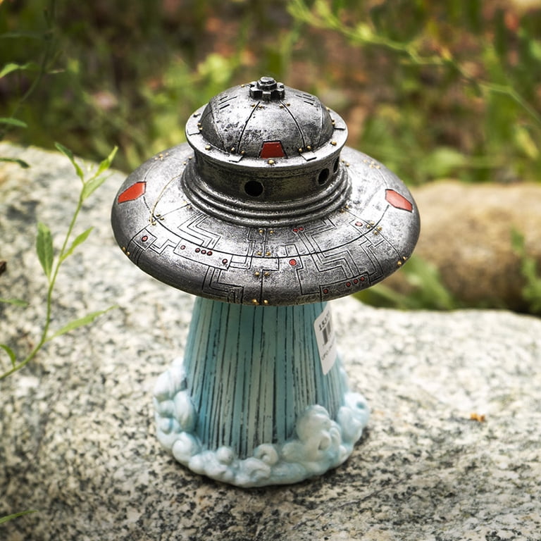 Flying Saucer Spaceship UFO Alien Craft Taking Off Backflow