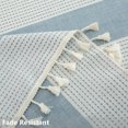 thumbnail image 4 of Table Cloths Rectangular Tablecloth Cotton Blue and White Striped Table Cloth Rectangle Outdoor Picnic Table Cover (86"x55", Blue), 4 of 11